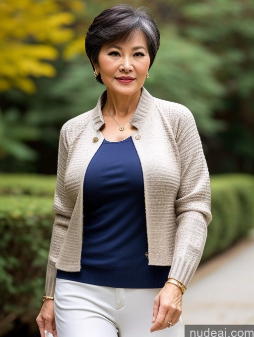 related ai porn images free for Milf Perfect Boobs Beautiful 70s Chinese Blouse Casual Jacket Professor Stylish Sweater Cleavage Detailed Sexy Face Pixie