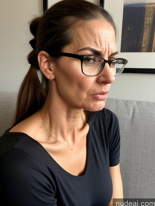 related ai porn images free for Jewish Angry Skinny Tall Small Ass Small Tits Glasses Couch Casual Chemise Detailed 50s Ponytail