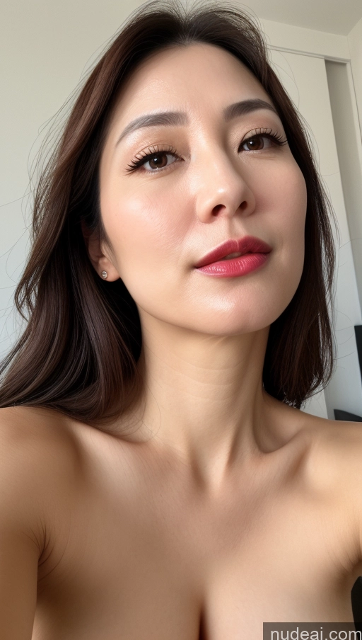 related ai porn images free for Woman One Perfect Boobs Beautiful Lipstick Fairer Skin 40s Brunette Korean Close-up View