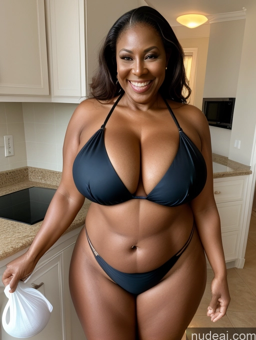 related ai porn images free for One Busty Huge Boobs Thick Tanned Skin Front View Microkini Thong Laughing 60s Maid Nigerian