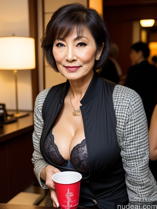 related ai porn images free for Milf Two Busty Perfect Boobs Beautiful 70s Pixie Party Bra Jacket Professor Secretary Stylish Traditional Cleavage Detailed Sexy Face Dark Lighting Perfect Body Skinny Japanese