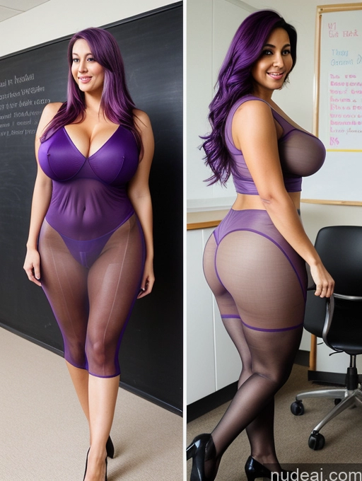 related ai porn images free for Huge Boobs Big Ass Purple Hair Teacher Woman 30s Transparent