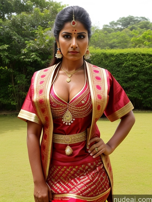 related ai porn images free for Tanned Skin Short Traditional Indian Busty Serious Police Suit