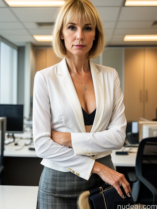 related ai porn images free for 60s Blonde Sad Italian Office Skinny Small Tits Bangs Suit Short Jacket Chemise Kilt