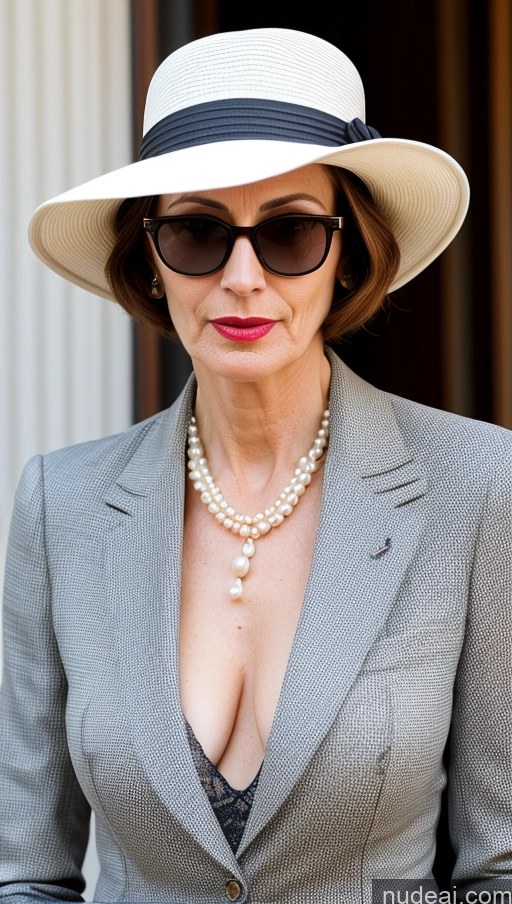related ai porn images free for Milf Beautiful Sexy Face Bobcut Suit Pearl Jewelry Lipstick Skinny 40s Fairer Skin Cleavage Simple Italian Skin Detail (beta) Hat Sunglasses