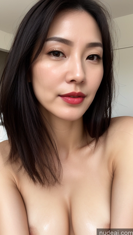 related ai porn images free for Woman One Small Tits Beautiful Lipstick Fairer Skin 40s Black Hair Korean Close-up View Oiled Body Detailed