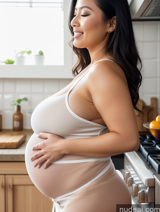 related ai porn images free for Woman Busty Huge Boobs Abs Big Ass Thick Big Hips Pregnant 20s Orgasm Black Hair Vietnamese Skin Detail (beta) Kitchen Apron Detailed Partially Nude Cooking Transparent Side View Bright Lighting