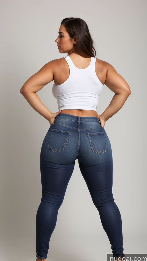 related ai porn images free for Athlete Perfect Boobs Thick Big Ass Big Hips Jeans Front View