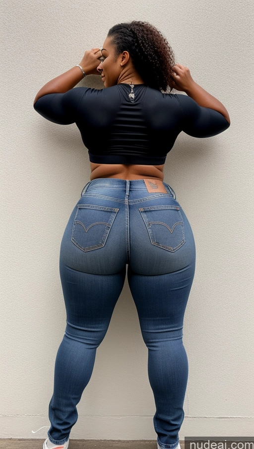 related ai porn images free for Athlete Perfect Boobs Thick Big Ass Big Hips Jeans Front View