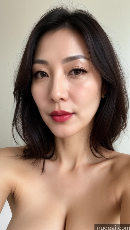 related ai porn images free for Woman One Perfect Boobs Beautiful Lipstick Fairer Skin 40s Black Hair Korean Close-up View