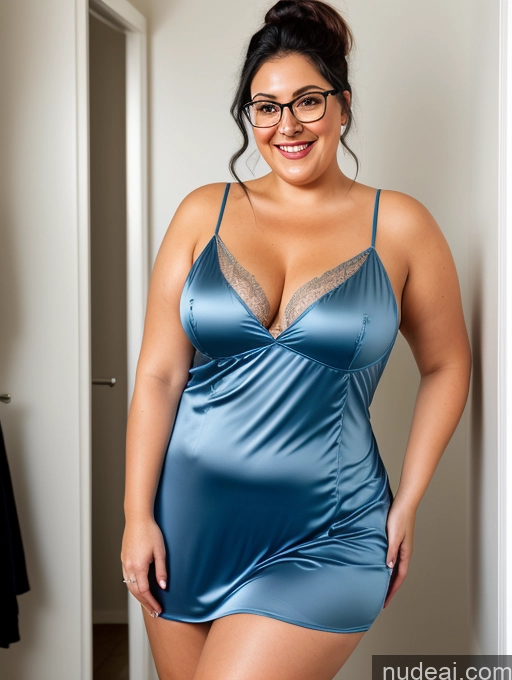 related ai porn images free for 70s Jewish Chubby Busty Glasses Ponytail Chemise Dress Nightgown Detailed Laughing Satin Transparent Changing Room Black Hair Fat