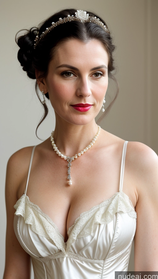 related ai porn images free for Milf Cleavage Skin Detail (beta) Nightgown Lipstick Pearl Jewelry Front View Fairer Skin Beautiful Dutch Victorian Perfect Boobs Black Hair Hair Bun