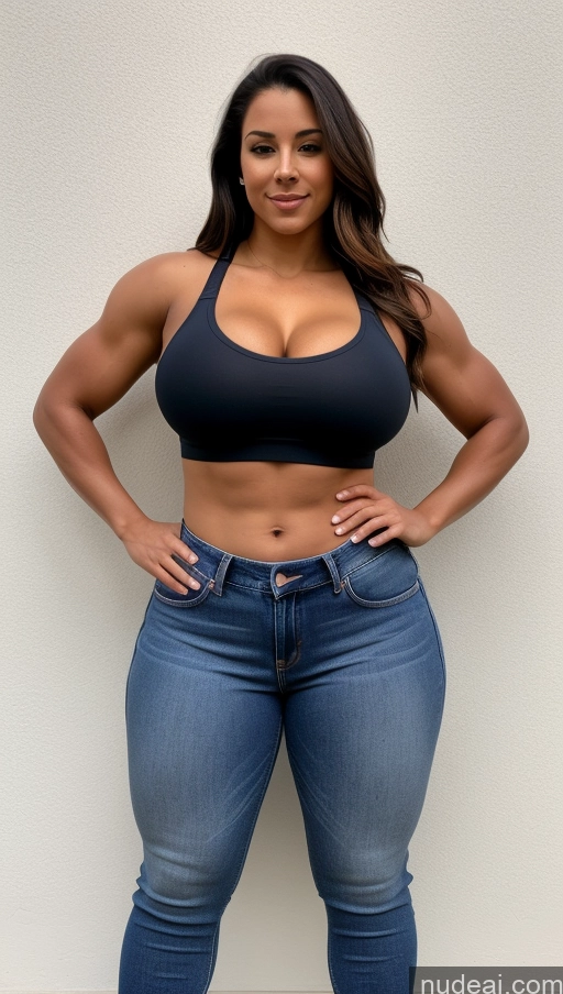 related ai porn images free for Athlete Thick Abs Big Ass Big Hips Jeans Perfect Boobs Front View