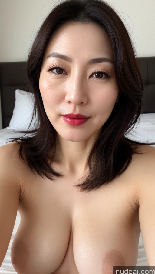 related ai porn images free for Woman One Perfect Boobs Beautiful Lipstick Fairer Skin 40s Black Hair Korean Close-up View
