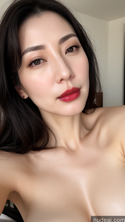 related ai porn images free for Woman One Lipstick Fairer Skin 40s Black Hair Korean Beautiful Perfect Boobs Close-up View
