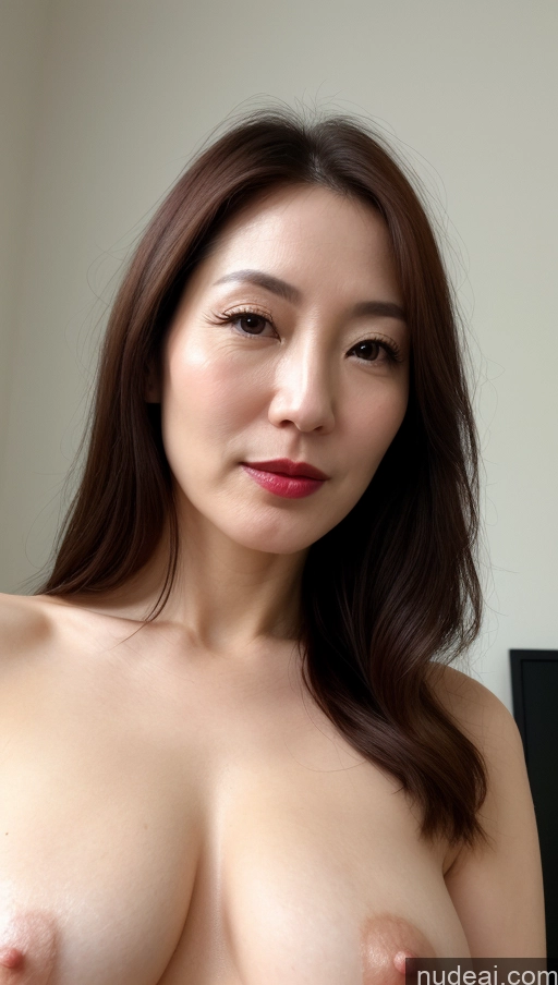 related ai porn images free for Woman One Lipstick Fairer Skin 40s Korean Beautiful Perfect Boobs Close-up View Brunette