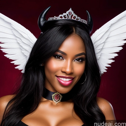 related ai porn images free for Miss Universe Model Small Tits Perfect Body 30s Ahegao Happy African White Hair Devil Choker Angel Hell