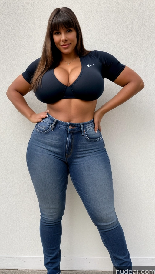 related ai porn images free for Athlete Perfect Boobs Big Ass Big Hips Jeans Front View Bangs