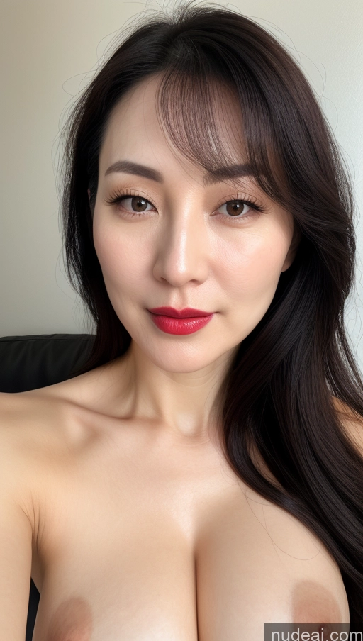 related ai porn images free for Woman One Lipstick Fairer Skin 40s Korean Beautiful Perfect Boobs Black Hair Close-up View