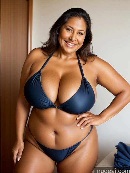 related ai porn images free for One Busty Huge Boobs Thick Tanned Skin Laughing Native American Front View Microkini Thong Parka 70s Maid