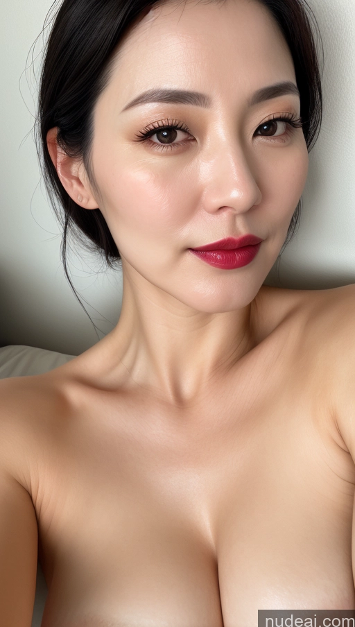 related ai porn images free for Woman One Lipstick Fairer Skin 40s Korean Beautiful Perfect Boobs Black Hair Close-up View