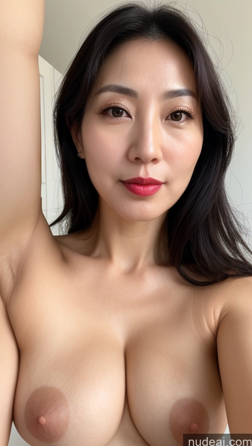 related ai porn images free for Woman One Perfect Boobs Beautiful Lipstick Fairer Skin 40s Korean Black Hair Close-up View