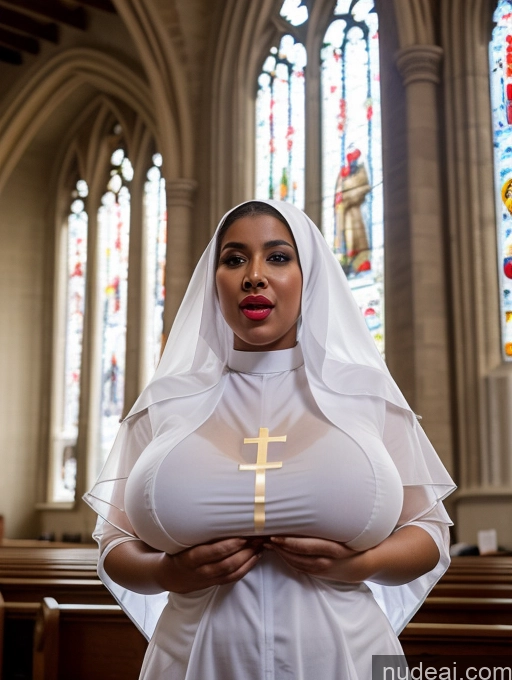 related ai porn images free for Model Busty Huge Boobs Big Ass Big Hips Lipstick 18 Church Front View Nude Nun Transparent Laughing Shocked Black