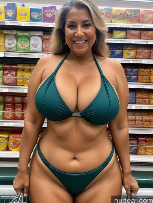 related ai porn images free for One Busty Huge Boobs Thick Tanned Skin 80s Indian Laughing Grocery Front View Microkini Thong