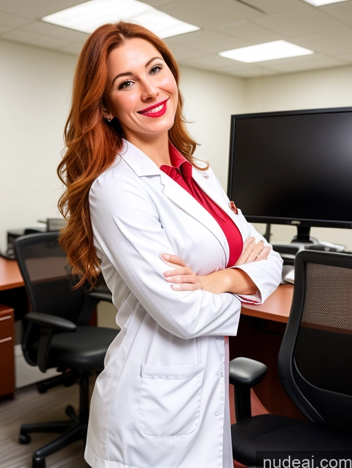 related ai porn images free for Woman One Perfect Boobs Beautiful Lipstick Fairer Skin Pubic Hair Perfect Body 40s Happy Ginger Long Hair Latina Office Front View Blowjob Doctor Lab Coat Diamond Jewelry
