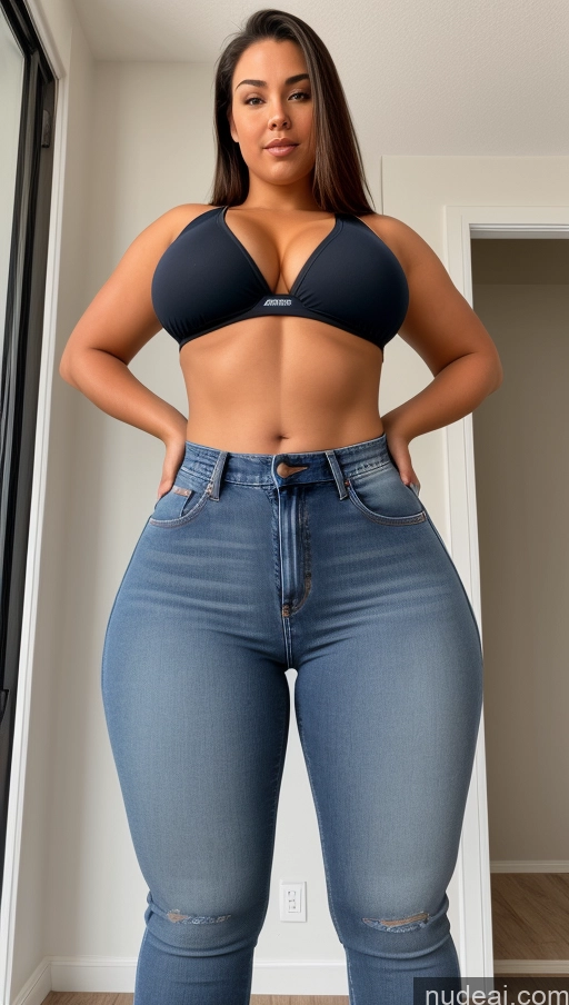 related ai porn images free for Athlete Perfect Boobs Big Ass Big Hips Jeans Front View