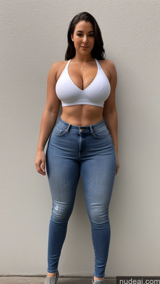 related ai porn images free for Athlete Perfect Boobs Big Ass Big Hips Jeans Front View