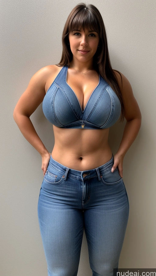 related ai porn images free for Athlete Perfect Boobs Big Ass Big Hips Jeans Front View Bangs