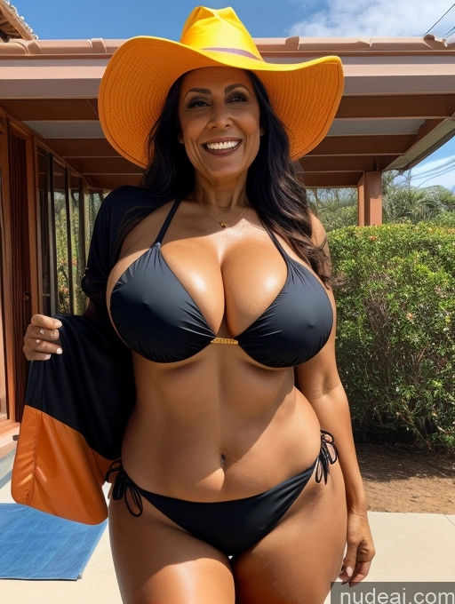 related ai porn images free for One Busty Huge Boobs Thick Tanned Skin Laughing Front View Microkini 70s Brazilian Halloween Witch Construction Worker