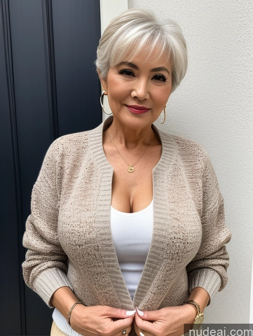 related ai porn images free for Milf Perfect Boobs Beautiful 70s Pixie Chinese Blouse Casual Jacket Professor Stylish Sweater Cleavage Detailed Sexy Face