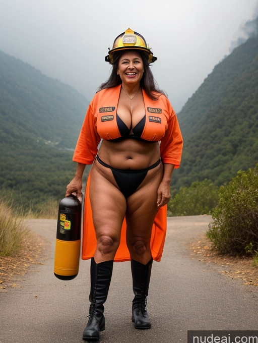 related ai porn images free for One Huge Boobs Busty Thick Tanned Skin Laughing Front View Microkini Thong Native American 70s Firefighter Halloween Witch