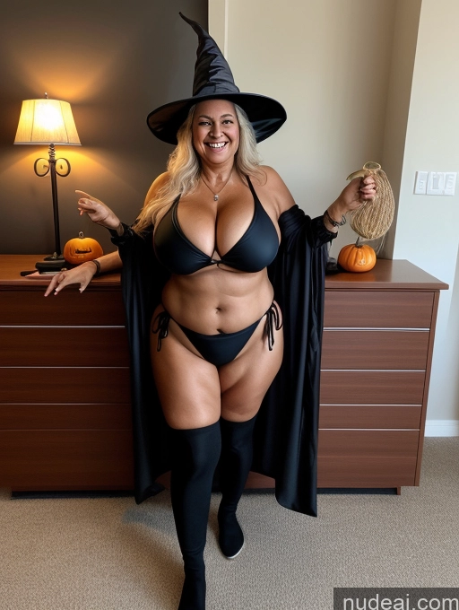 related ai porn images free for One Huge Boobs Busty Thick Tanned Skin Laughing Front View Microkini Thong Indian 70s Halloween Witch