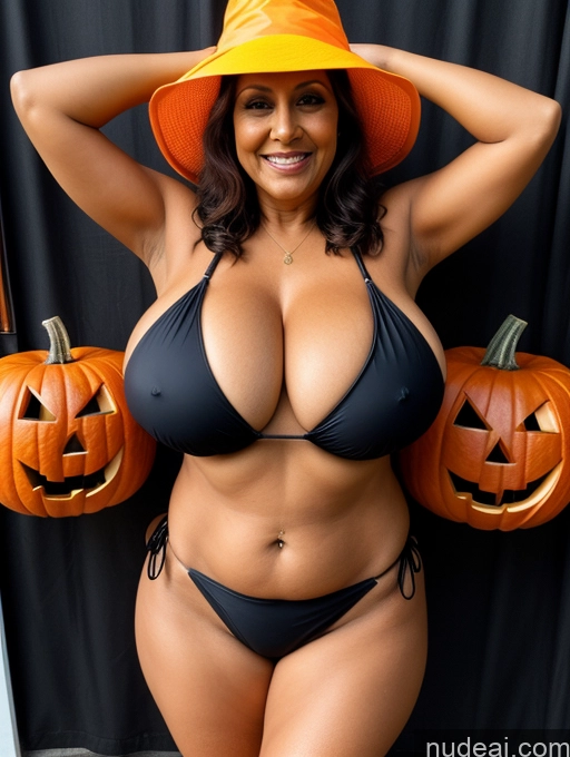 related ai porn images free for One Huge Boobs Busty Thick Tanned Skin Laughing Front View Microkini Thong Indian 70s Halloween Witch Construction Worker