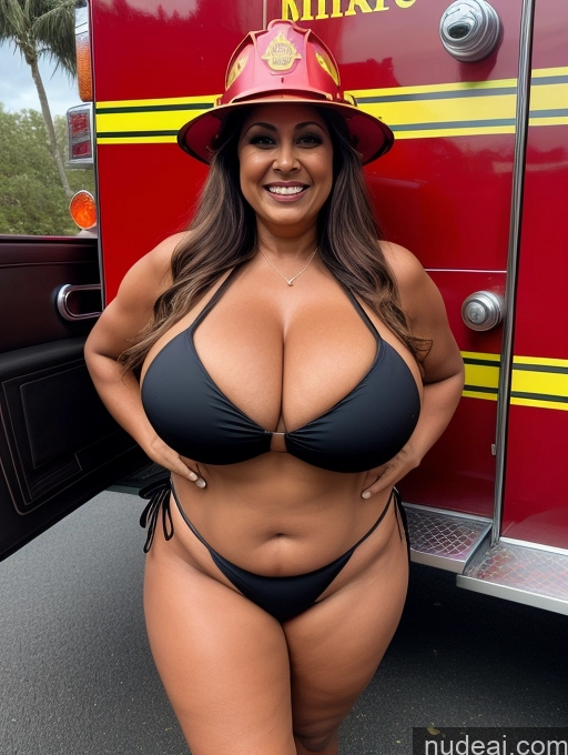 related ai porn images free for One Busty Huge Boobs Thick Tanned Skin Laughing Front View Microkini Thong Indian Halloween Witch 60s Firefighter