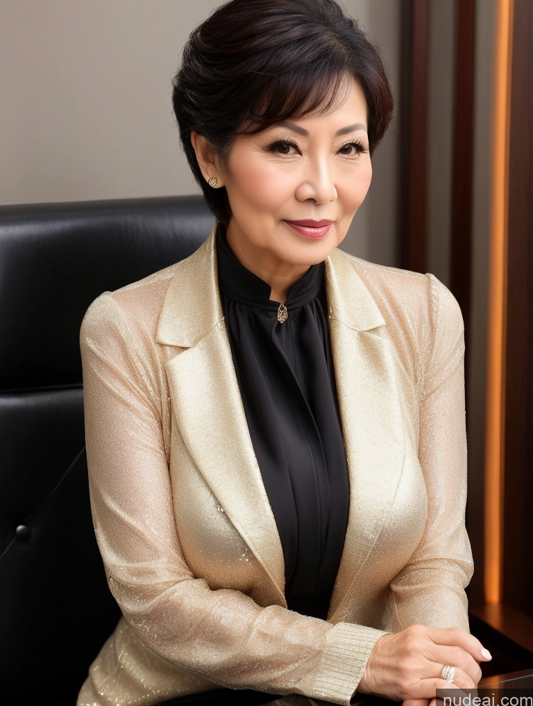 related ai porn images free for Milf Perfect Boobs Beautiful 70s Pixie Blouse Jacket Professor Stylish Sweater Detailed Sexy Face Chinese Busty Secretary Suit Dark Lighting Transparent