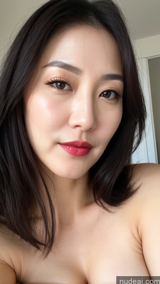 related ai porn images free for Woman One Beautiful Lipstick 40s Close-up View Perfect Boobs Fairer Skin Korean Black Hair