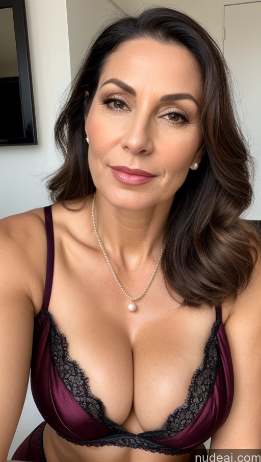 related ai porn images free for Beautiful Lipstick Seductive Sexy Face White Skin Detail (beta) Perfect Boobs Cleavage Suit Pearl Jewelry Milf 40s