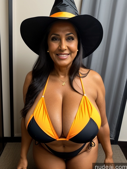 related ai porn images free for One Busty Huge Boobs Thick Tanned Skin Laughing Front View Microkini Thong 70s Halloween Witch Indian Construction Worker