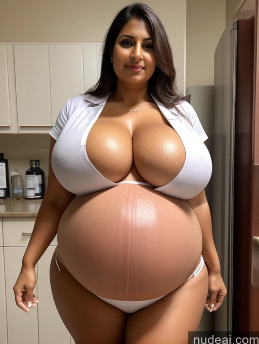 related ai porn images free for One Busty Huge Boobs Thick Tanned Skin 60s Indian Front View Lab Coat Maid Thong Sexy Face Pregnant