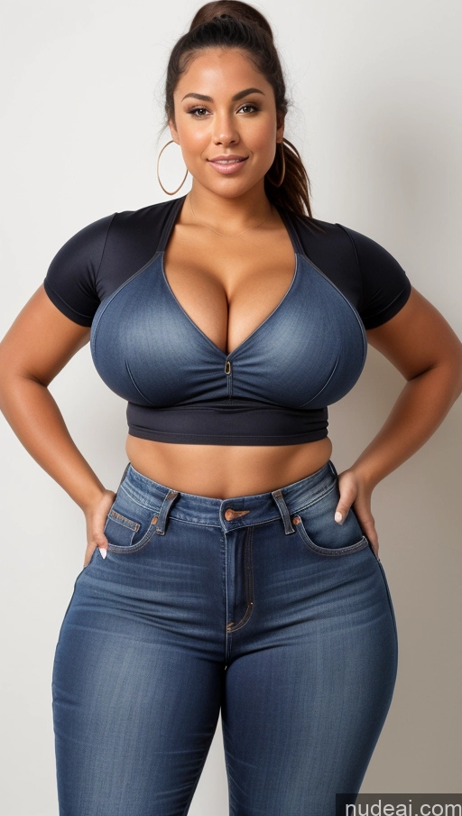 related ai porn images free for Athlete Perfect Boobs Busty Big Ass Big Hips Jeans Front View