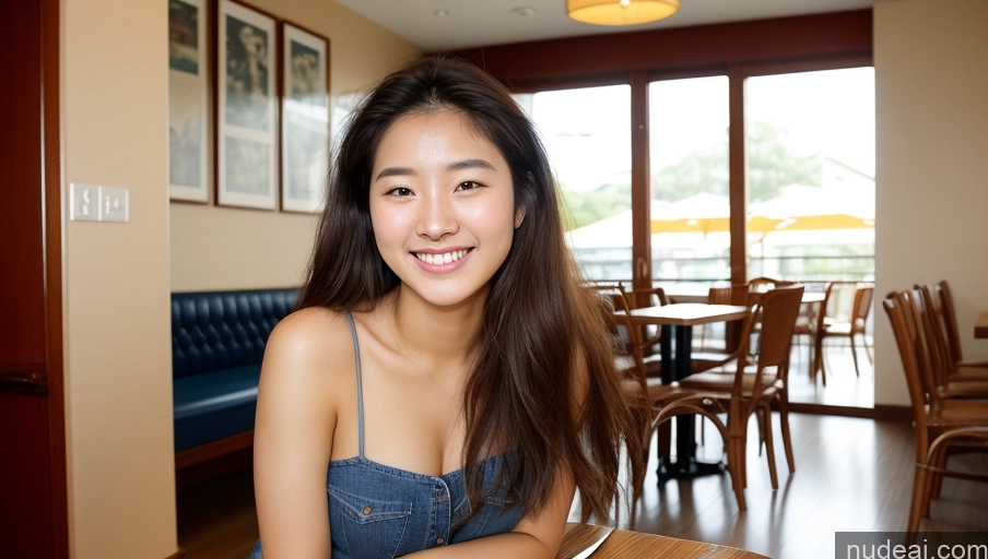 related ai porn images free for Woman One Small Tits Small Ass 18 Happy Long Hair Film Photo Restaurant Front View Jeans Shirt Beautiful Korean Casual