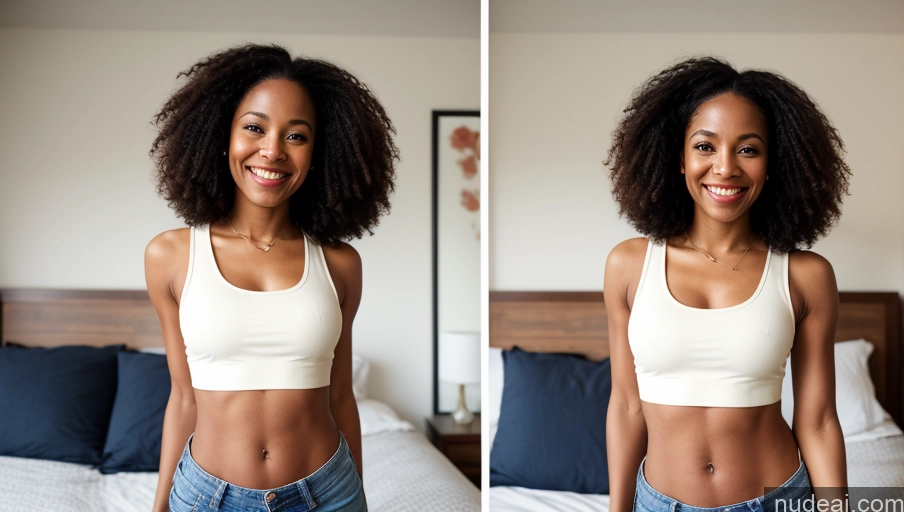related ai porn images free for One Small Tits Small Ass Happy Long Hair Film Photo Front View Jeans Beautiful Crop Top Tank Top Black Bedroom Woman 50s