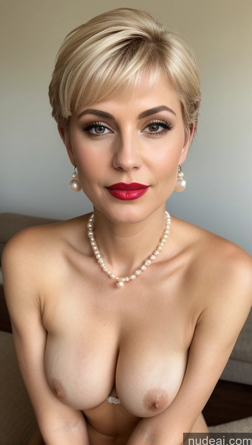 related ai porn images free for Beautiful Suit Cleavage Front View 60s Perfect Boobs Seductive Sexy Face Lipstick Pearl Jewelry Blonde Pixie Italian Skin Detail (beta)