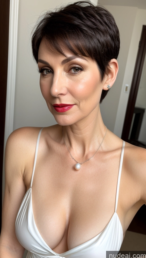 related ai porn images free for Beautiful Cleavage Front View Perfect Boobs Seductive Sexy Face Lipstick Pearl Jewelry Pixie Skin Detail (beta) Fairer Skin Black Hair Milf 60s Nightgown Czech