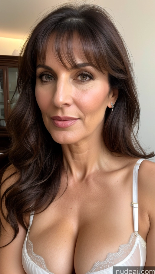 related ai porn images free for Beautiful Cleavage Front View Seductive Sexy Face Skin Detail (beta) Fairer Skin Milf Bangs 40s Busty Brunette Arabic Lingerie