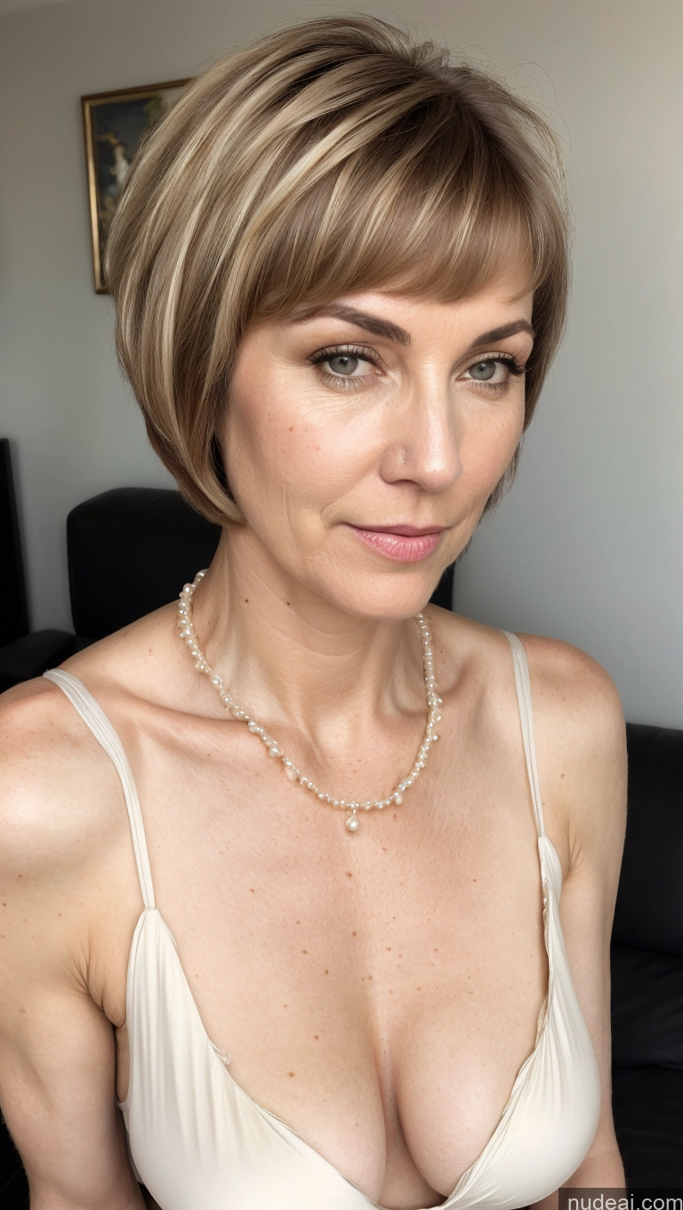 related ai porn images free for Skin Detail (beta) Fairer Skin Milf Brunette Swedish Skinny Perfect Boobs Short Hair Tunic Cleavage Pearl Jewelry